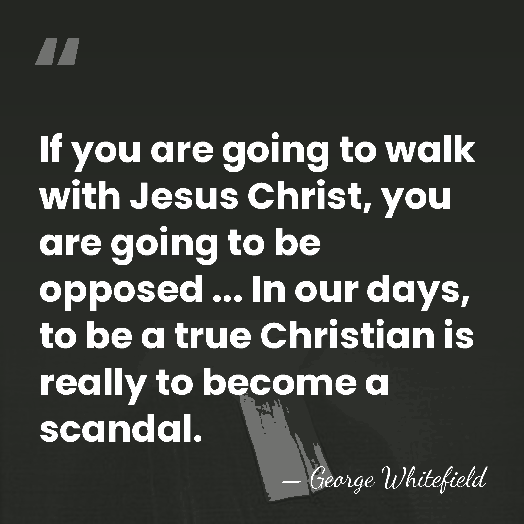 If you are going to walk with Jesus Christ, you are going&hellip; - George Whitefield