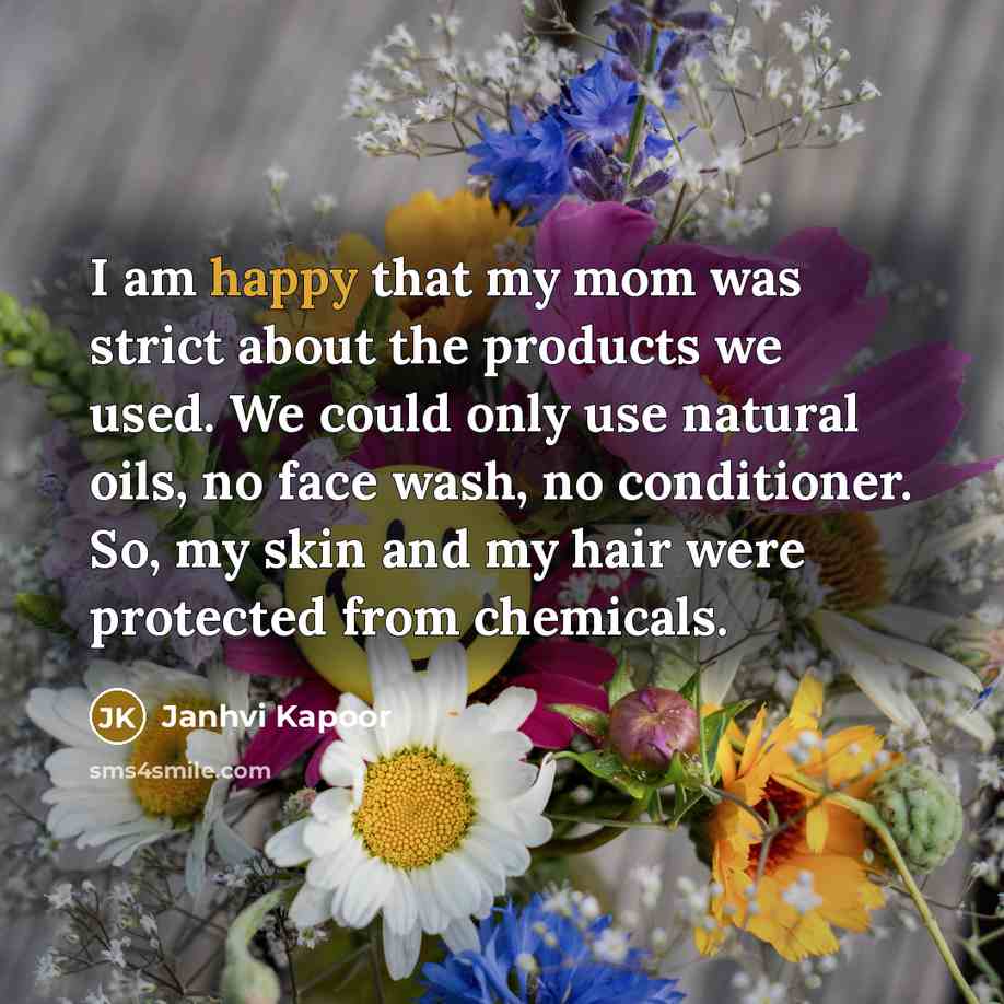 “I am happy that my mom was strict about the…” quote by Janhvi Kapoor