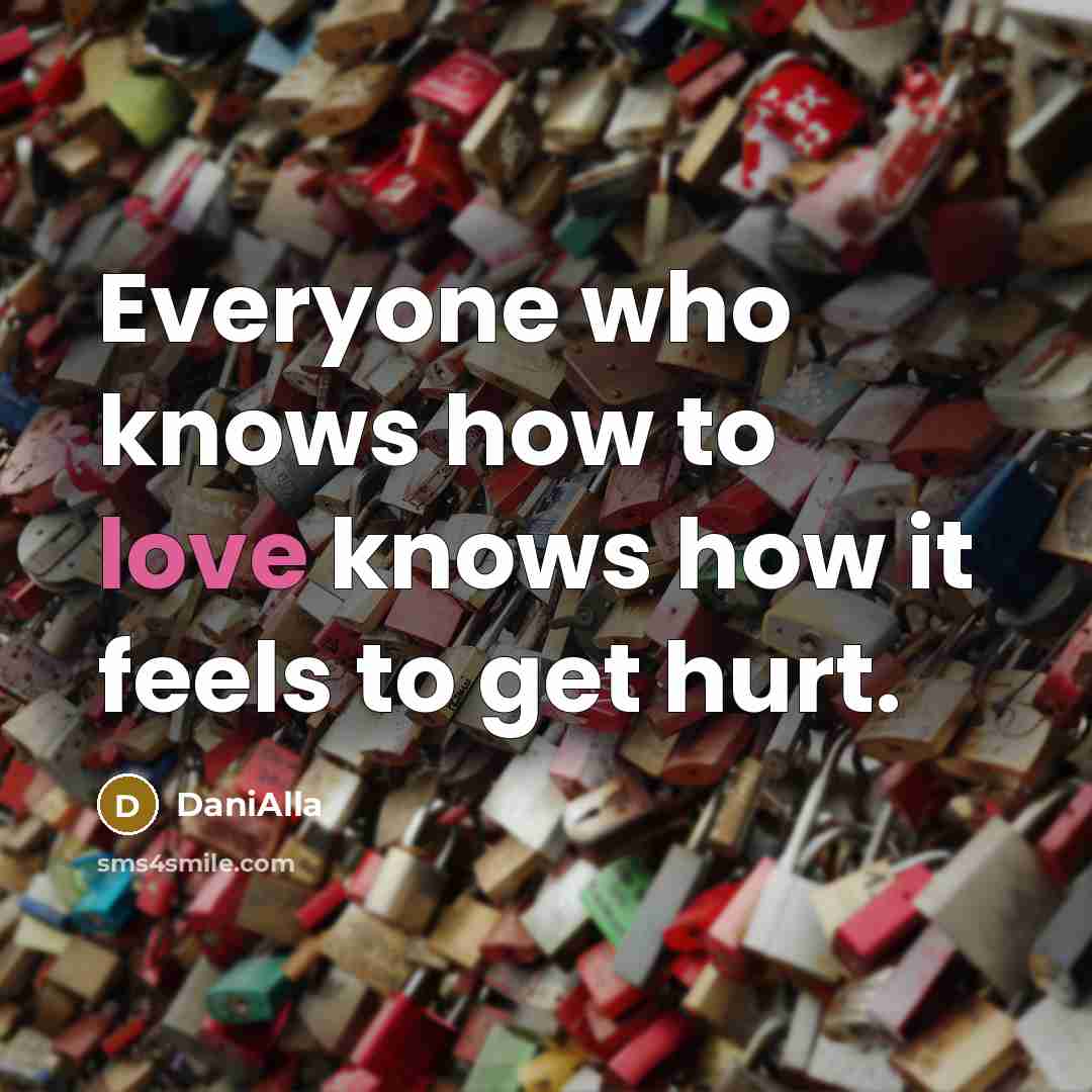 “Everyone who knows how to love knows how it feels…” quote by DaniAlla