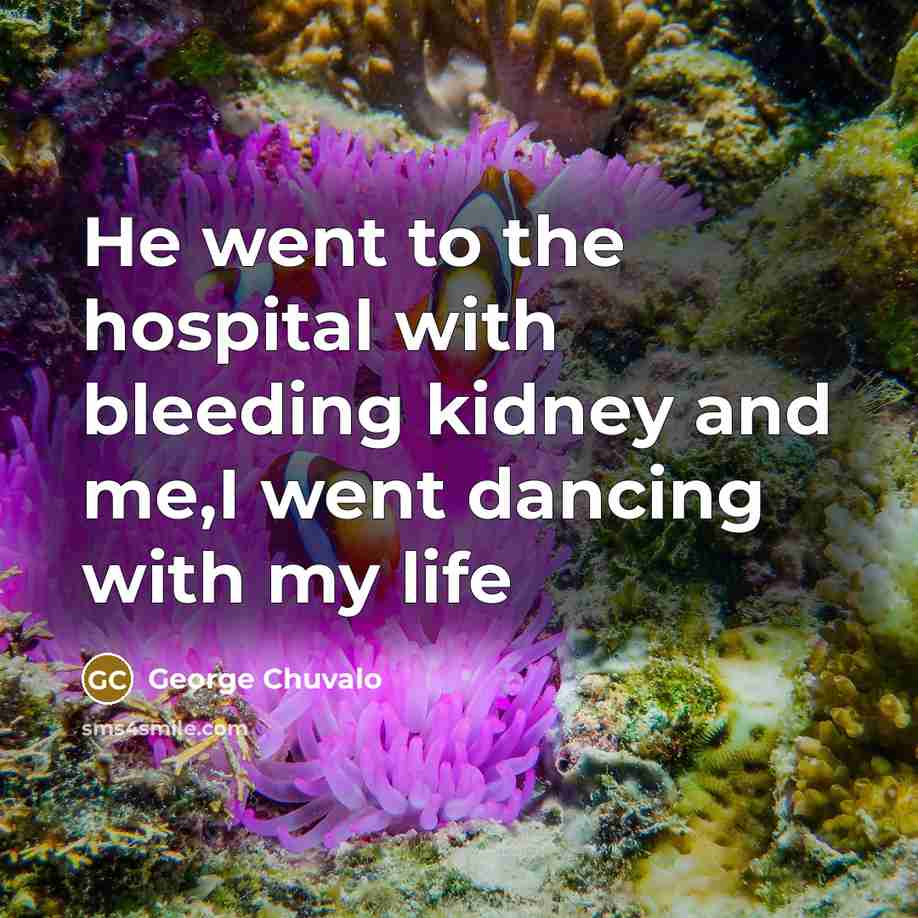 “He went to the hospital with bleeding kidney and me,I…” quote by George Chuvalo