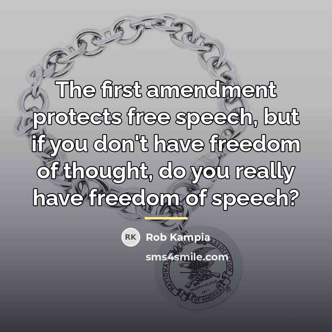 “The first amendment protects free speech, but if you don't…” quote by Rob Kampia