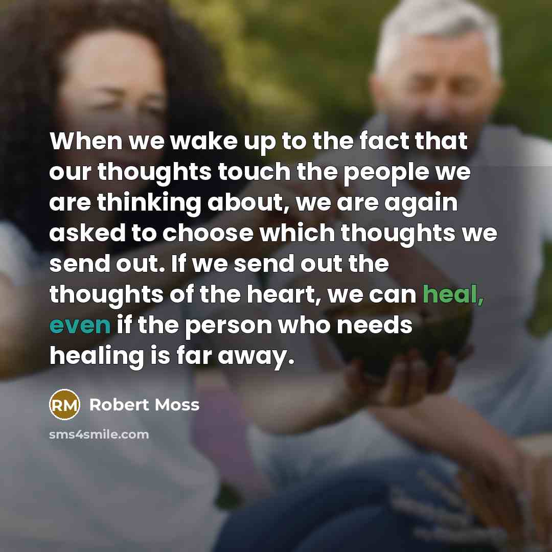 “When we wake up to the fact that our thoughts…” quote by Robert Moss