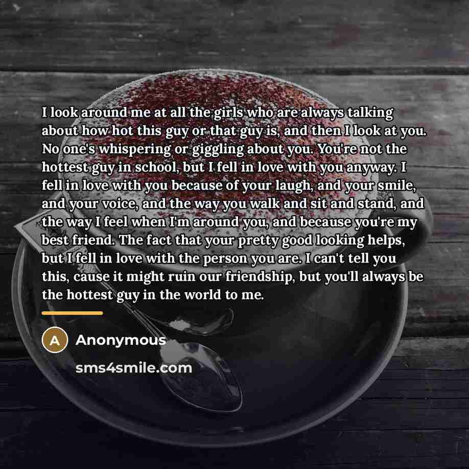 “I look around me at all the girls who are…” quote by Anonymous