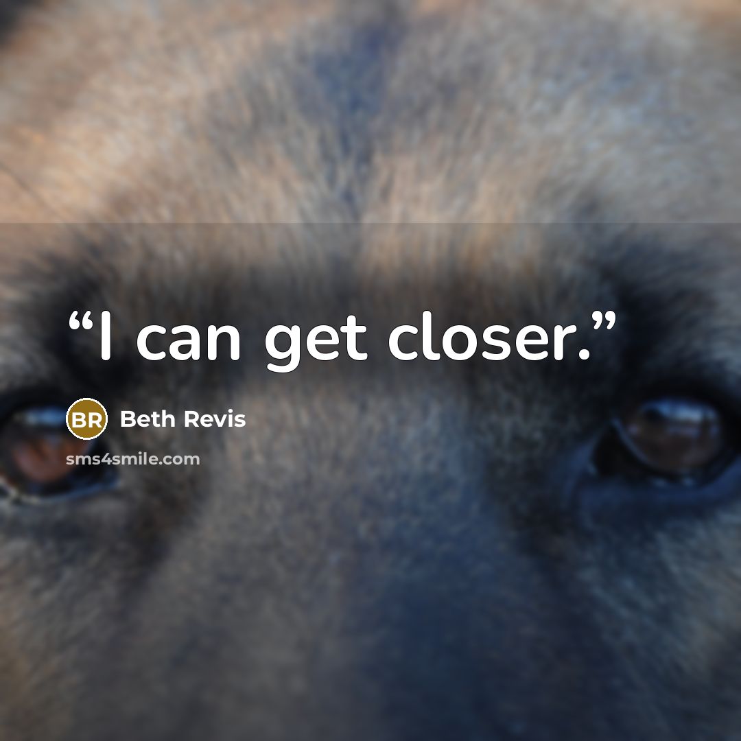 “I can get closer.” quote by Beth Revis