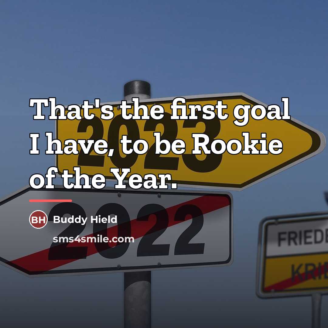 “That's the first goal I have, to be Rookie of…” quote by Buddy Hield