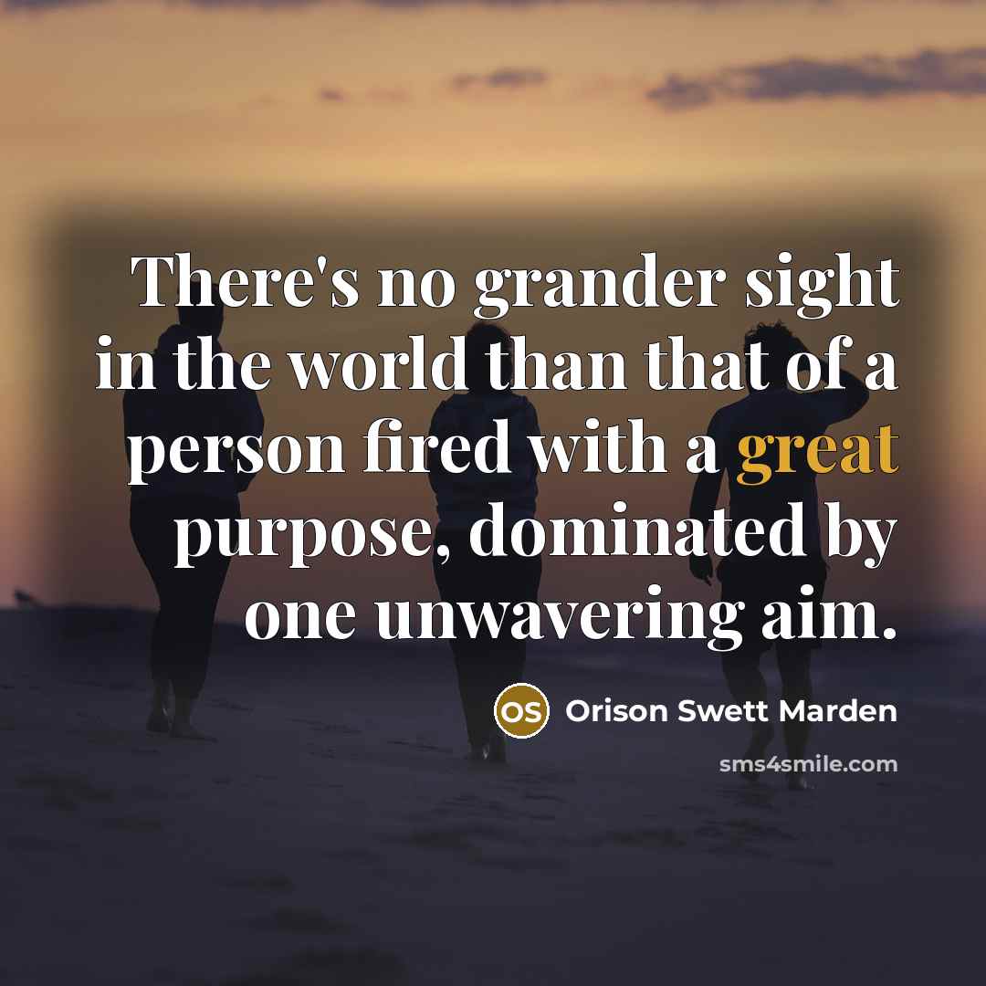 “There's no grander sight in the world than that of…” quote by Orison Swett Marden