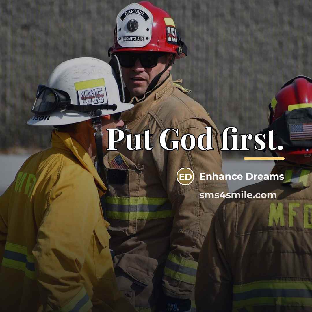 “Put God first.…” quote by Enhance Dreams