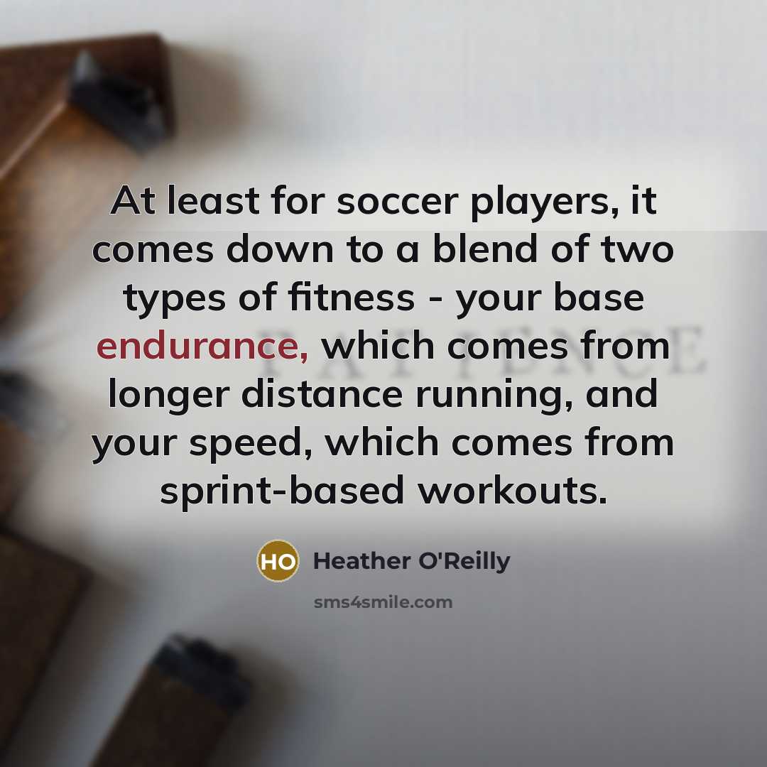 “At least for soccer players, it comes down to a…” quote by Heather O'Reilly
