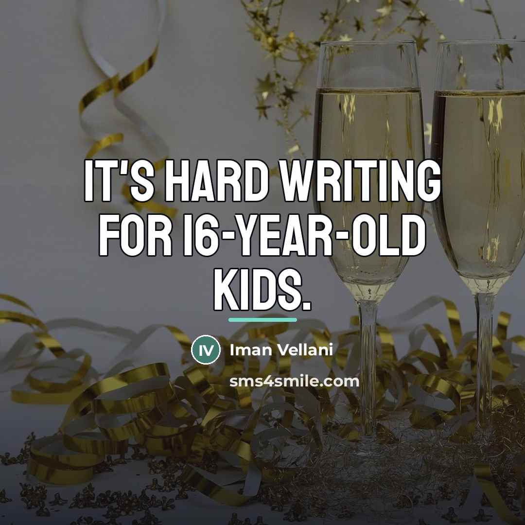 “It's hard writing for 16-year-old kids.…” quote by Iman Vellani