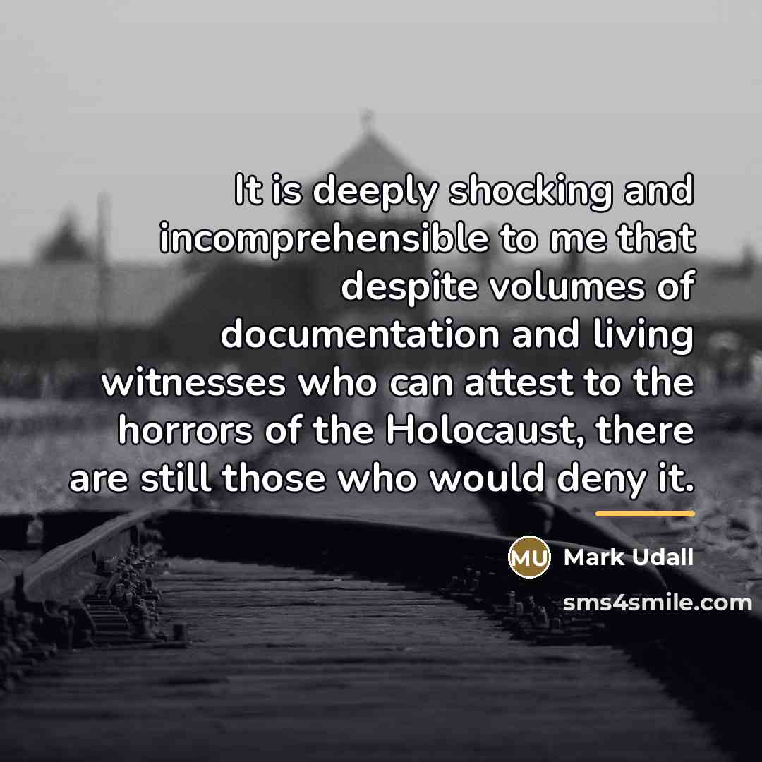 “It is deeply shocking and incomprehensible to me that despite…” quote by Mark Udall