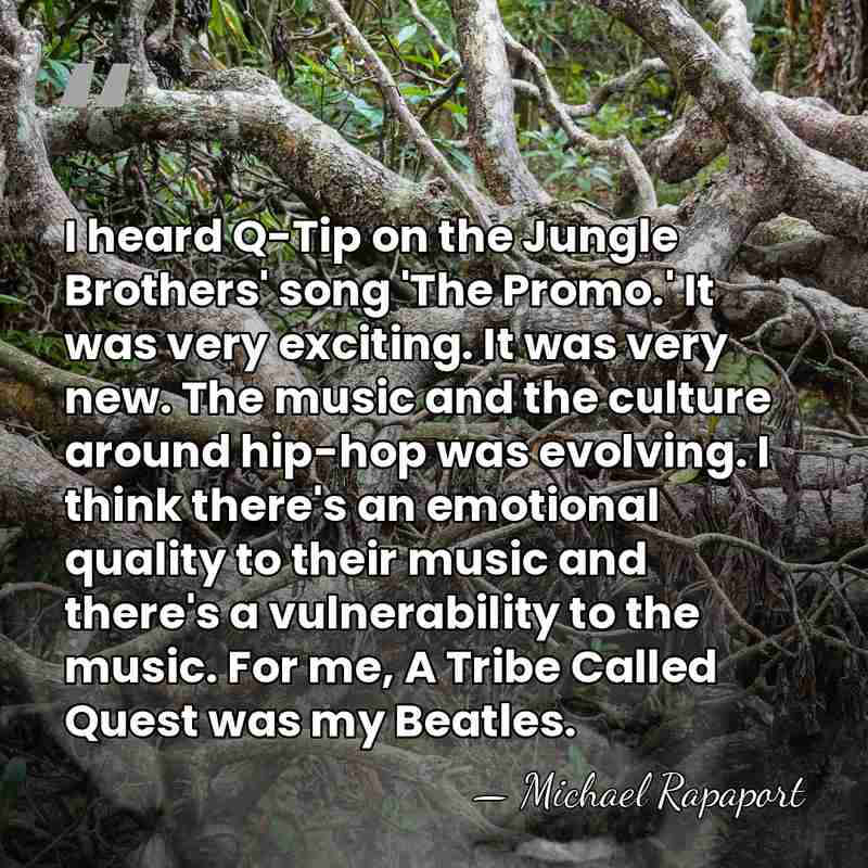 I heard Q-Tip on the Jungle Brothers' song 'The Promo.' It was&hellip; - Michael Rapaport
