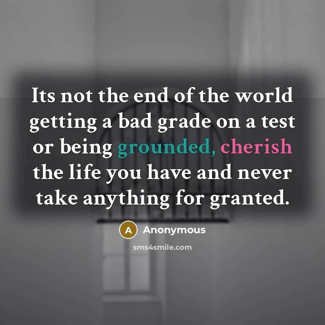 “Its not the end of the world getting a bad…” quote by Anonymous