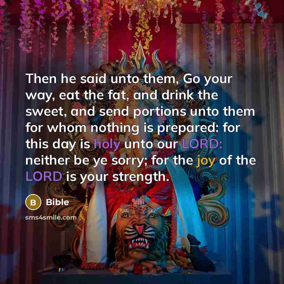 “Then he said unto them, Go your way, eat the…” quote by Bible