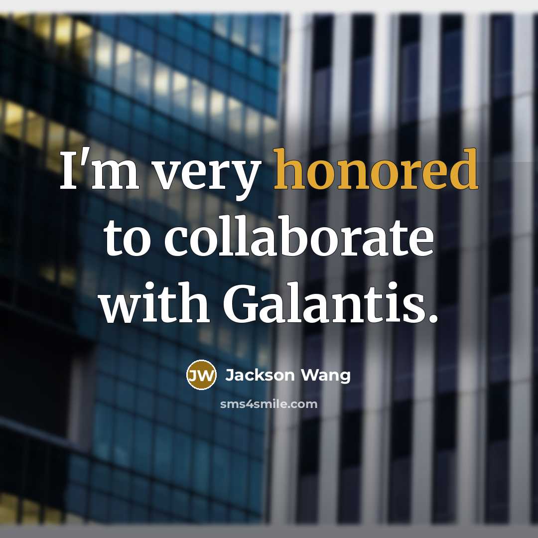 “I'm very honored to collaborate with Galantis.…” quote by Jackson Wang