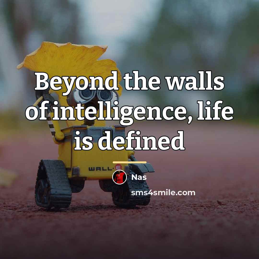 “Beyond the walls of intelligence, life is defined…” quote by Nas