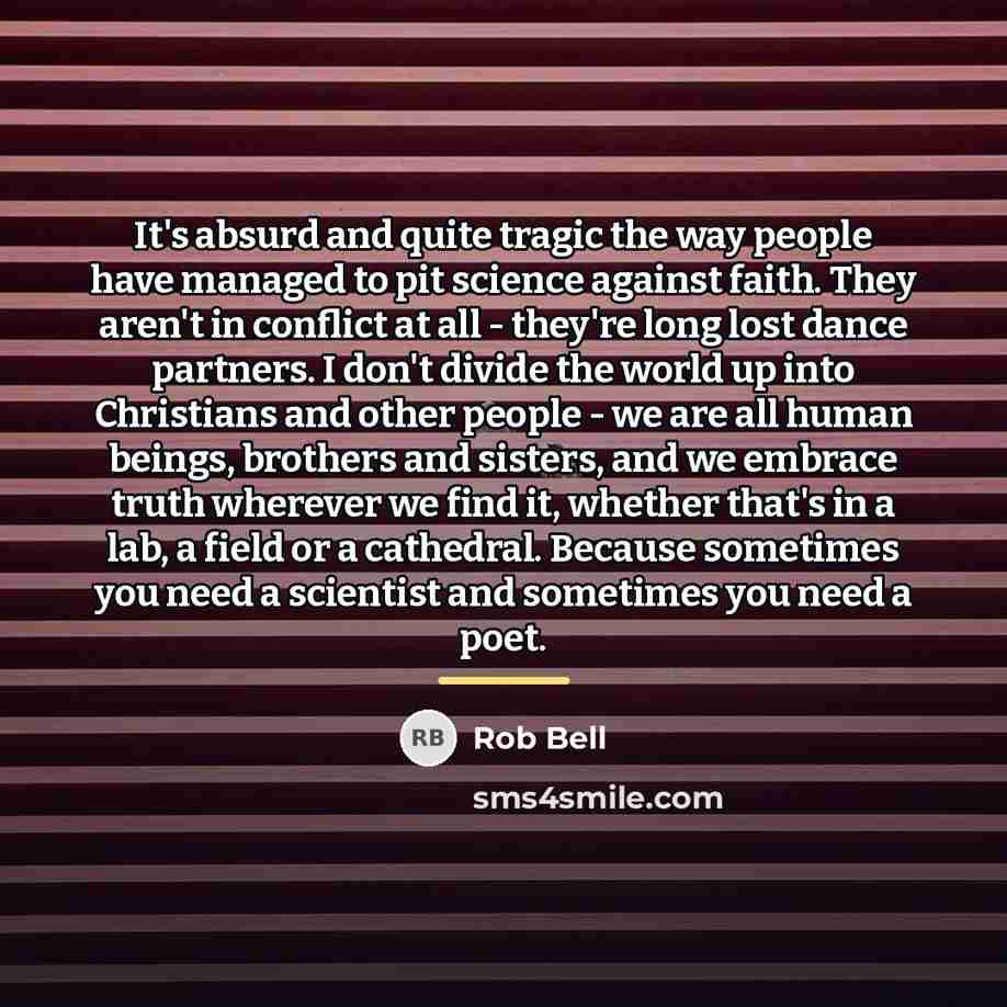 “It's absurd and quite tragic the way people have managed…” quote by Rob Bell