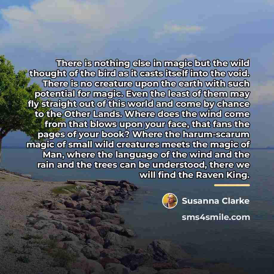 “There is nothing else in magic but the wild thought…” quote by Susanna Clarke