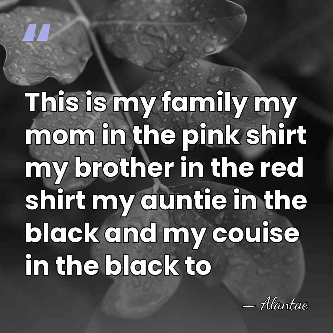 This is my family my mom in the pink shirt my brother&hellip; - Alantae