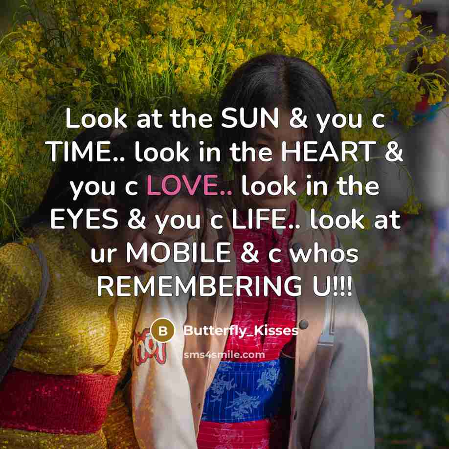 “Look at the SUN & you c TIME.. look in…” quote by Butterfly_Kisses