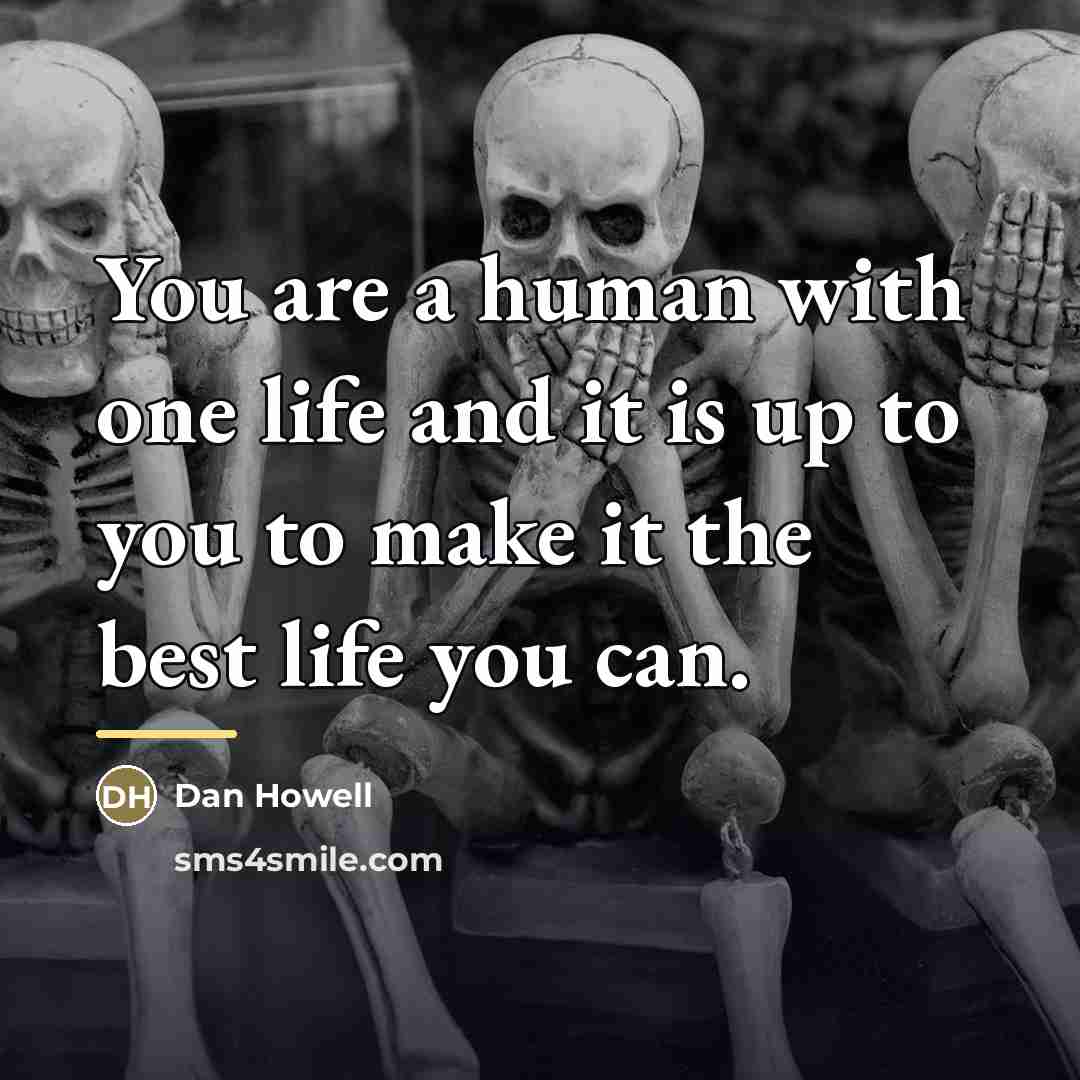 “You are a human with one life and it is…” quote by Dan Howell