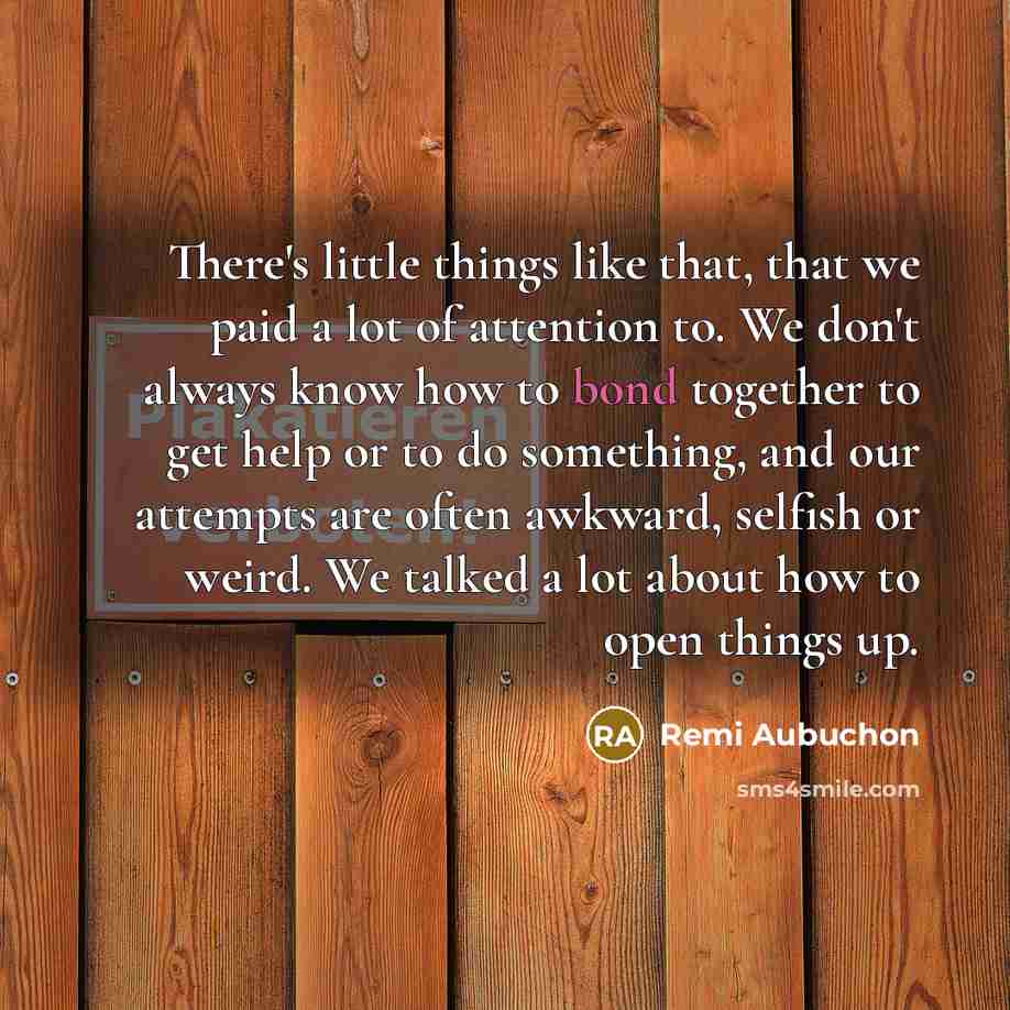 “There's little things like that, that we paid a lot…” quote by Remi Aubuchon