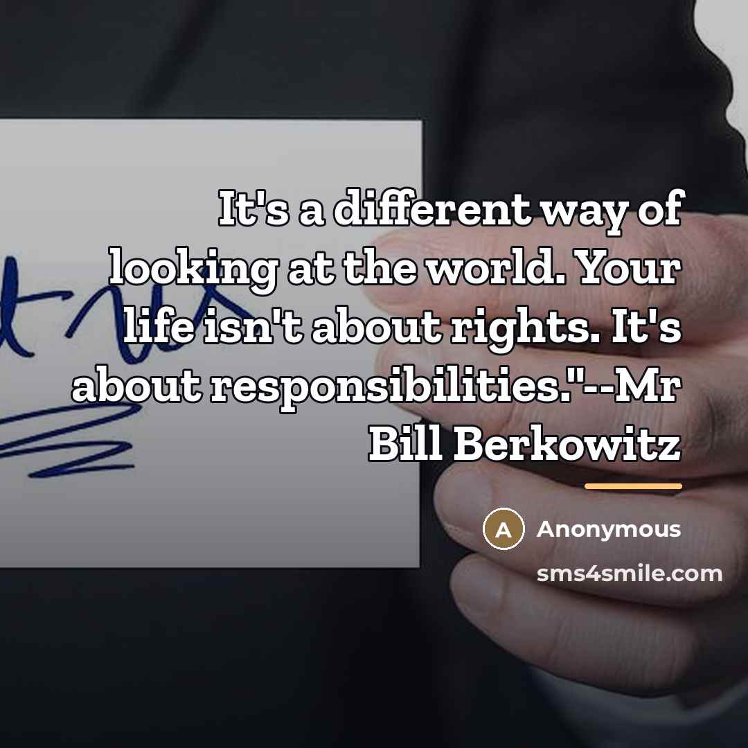 “It's a different way of looking at the world. Your…” quote by Anonymous