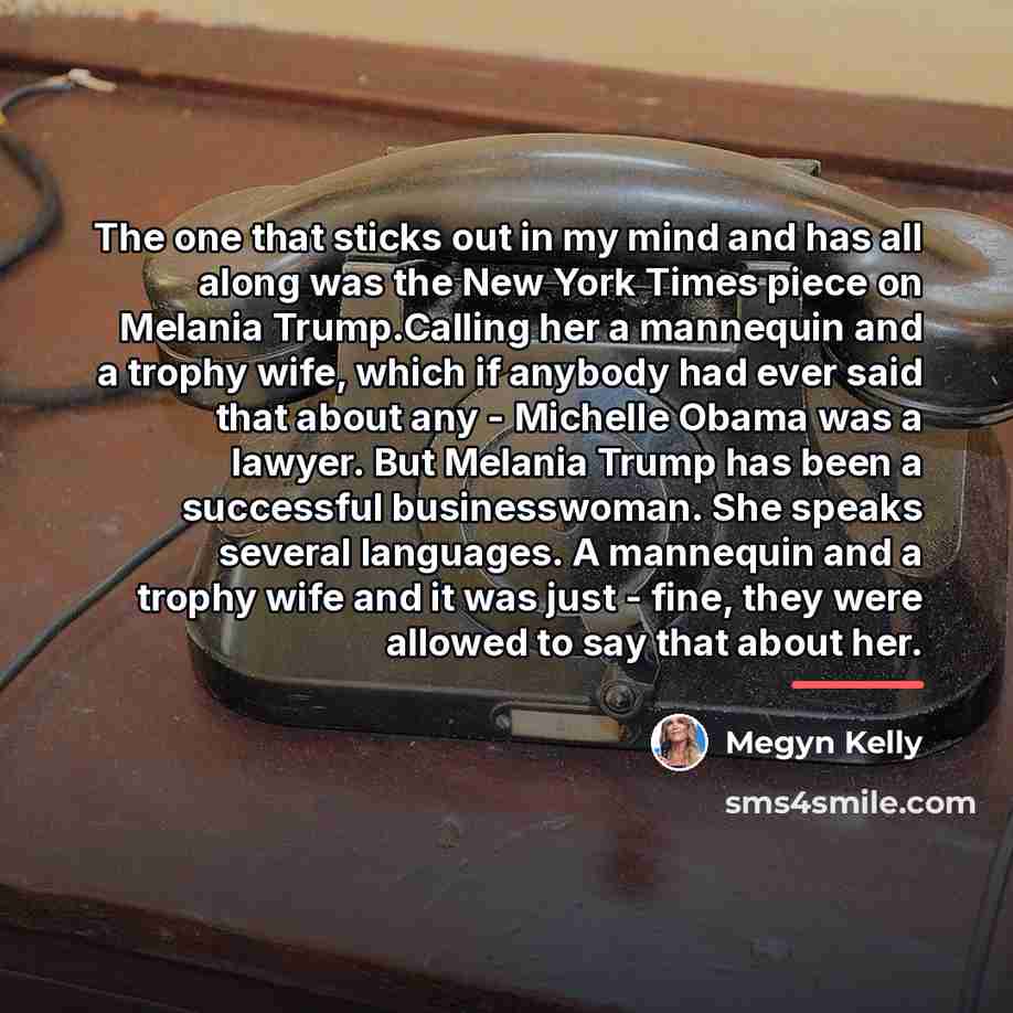 “The one that sticks out in my mind and has…” quote by Megyn Kelly