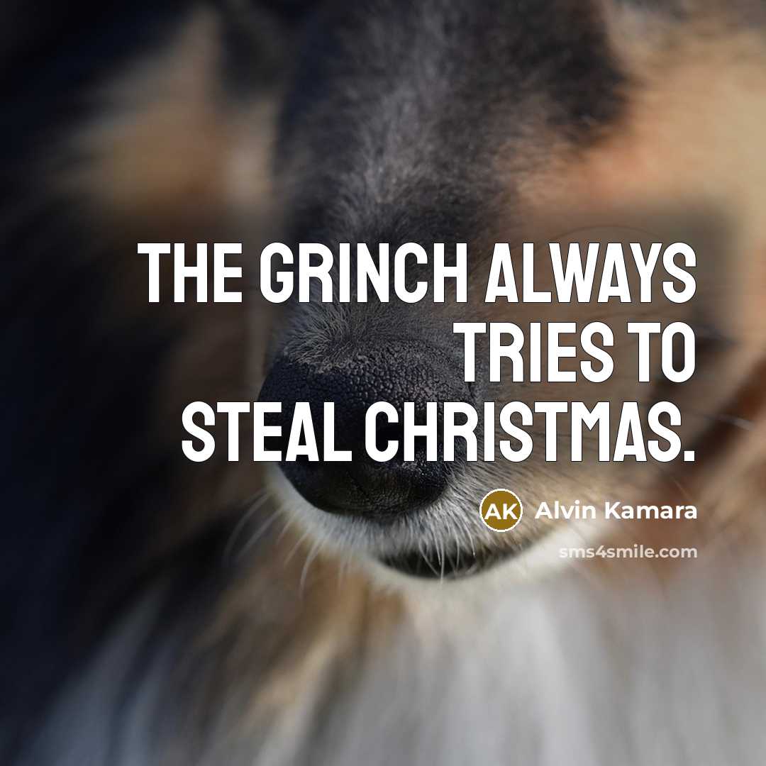 “The Grinch always tries to steal Christmas.…” quote by Alvin Kamara