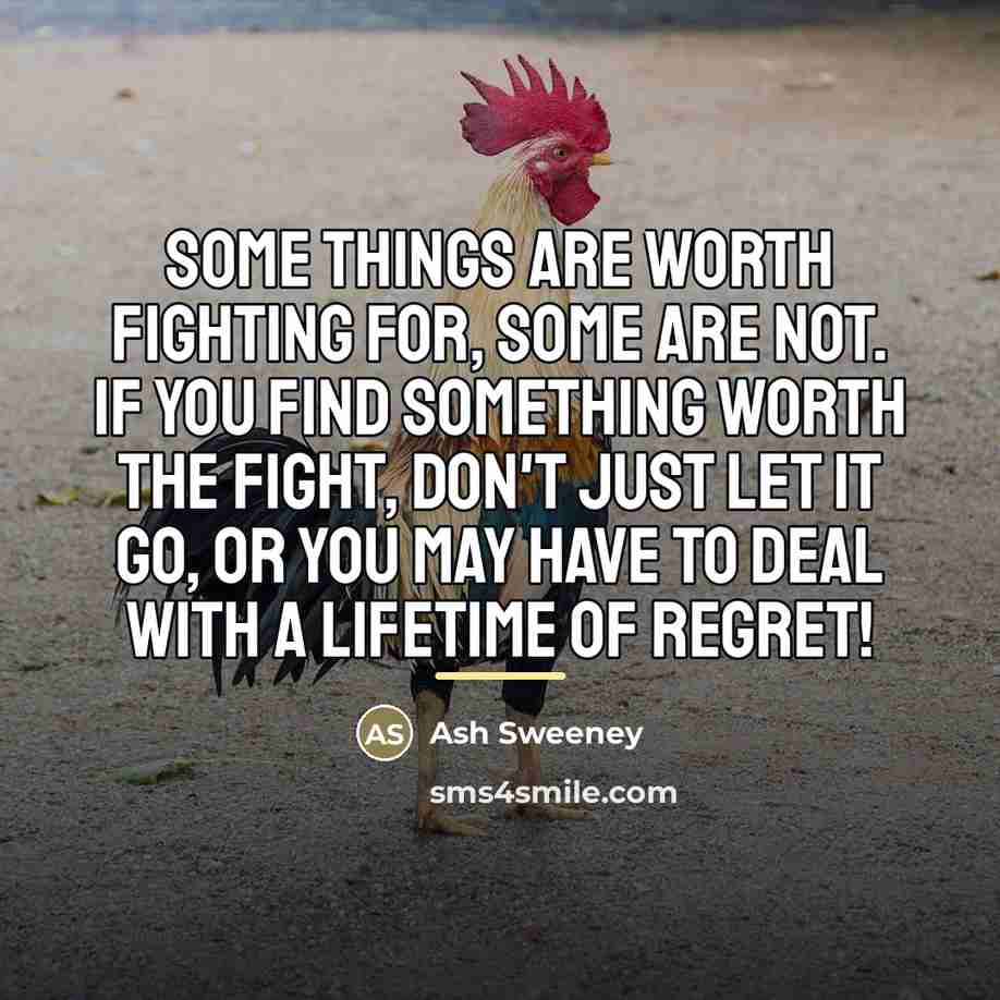 “Some things are worth fighting for, some are not. If…” quote by Ash Sweeney