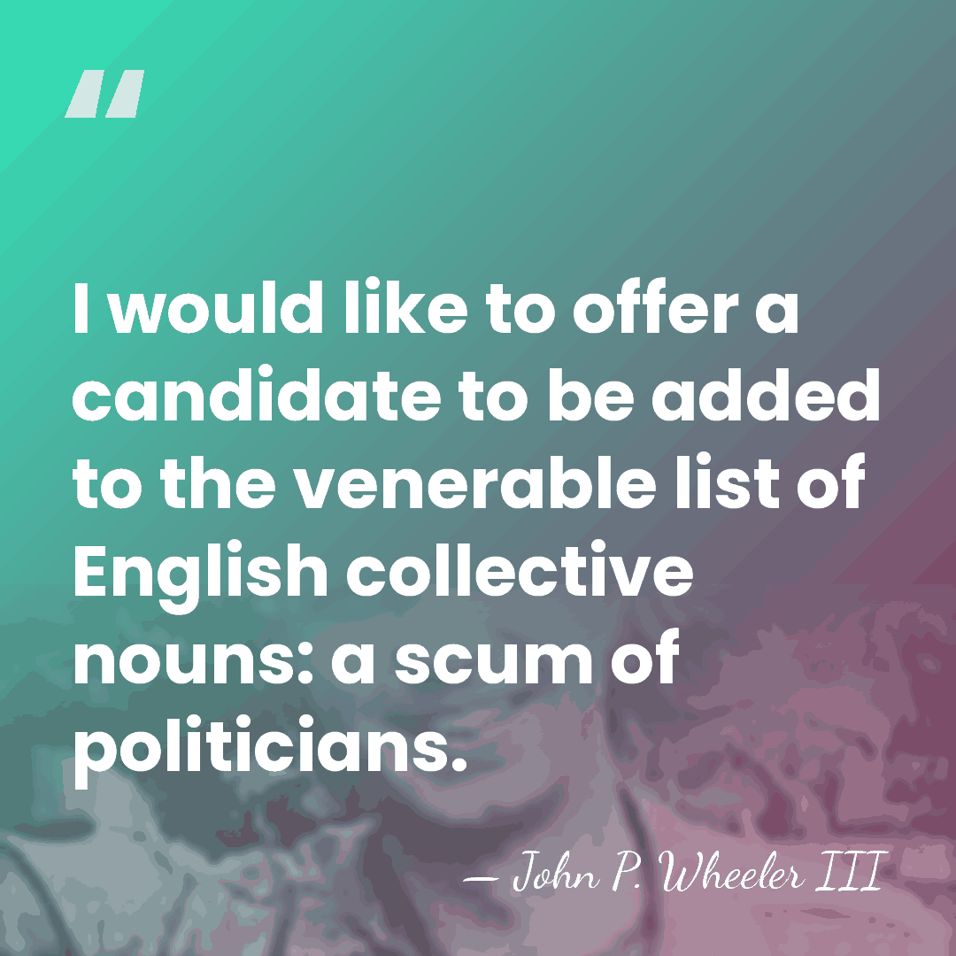 I would like to offer a candidate to be added to the&hellip; - John P. Wheeler III