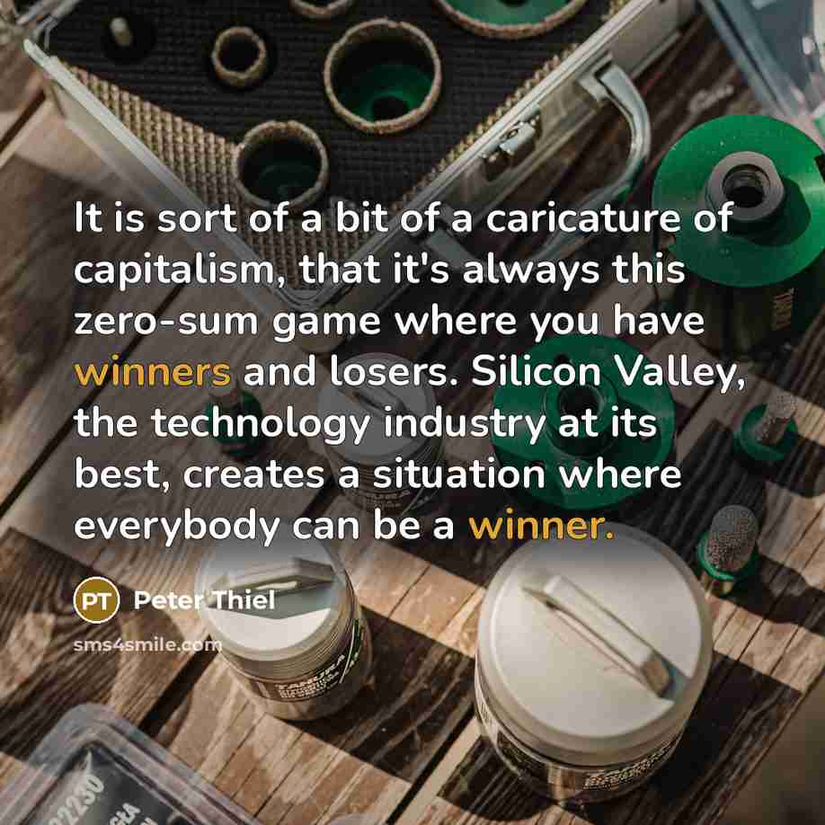 “It is sort of a bit of a caricature of…” quote by Peter Thiel