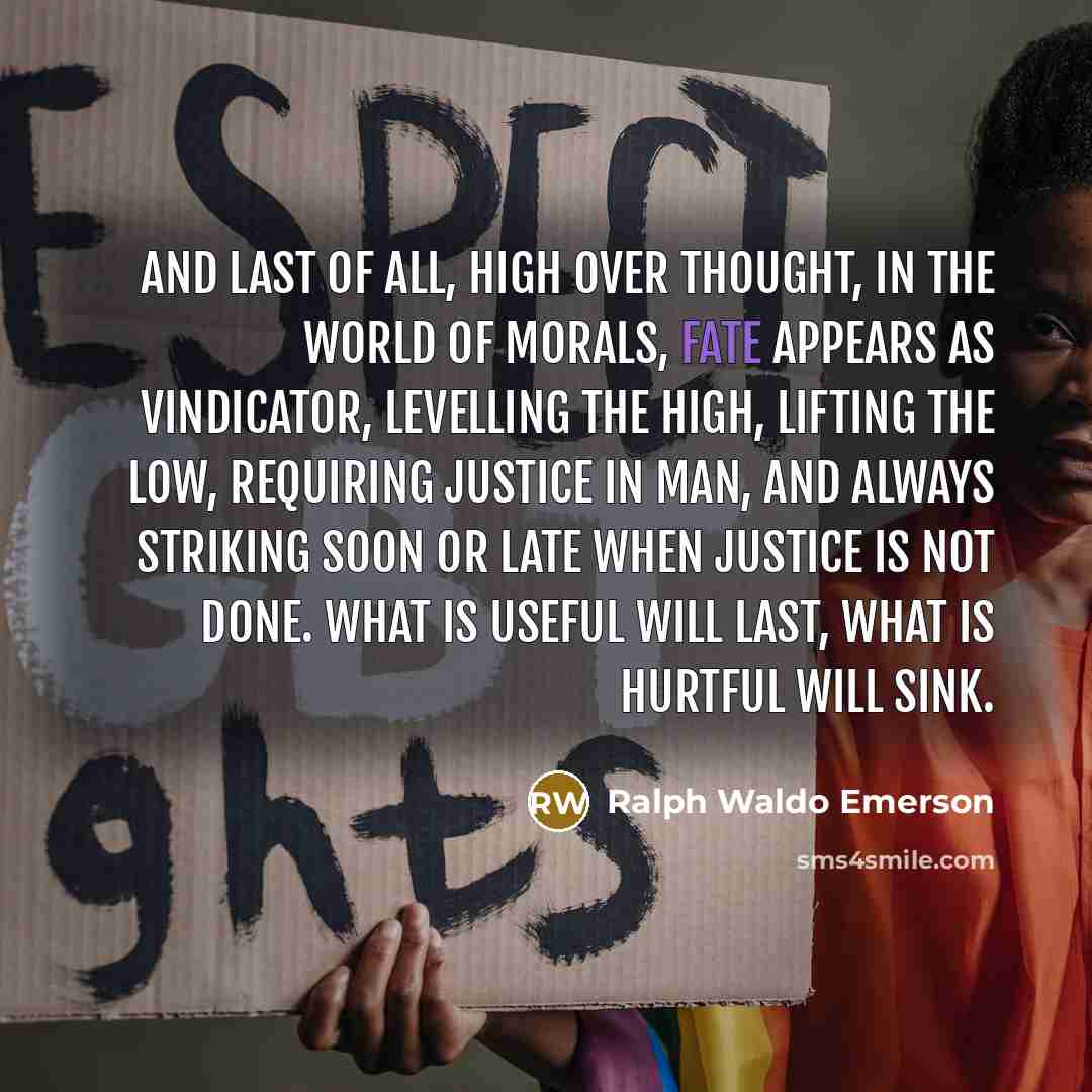 “And last of all, high over thought, in the world…” quote by Ralph Waldo Emerson