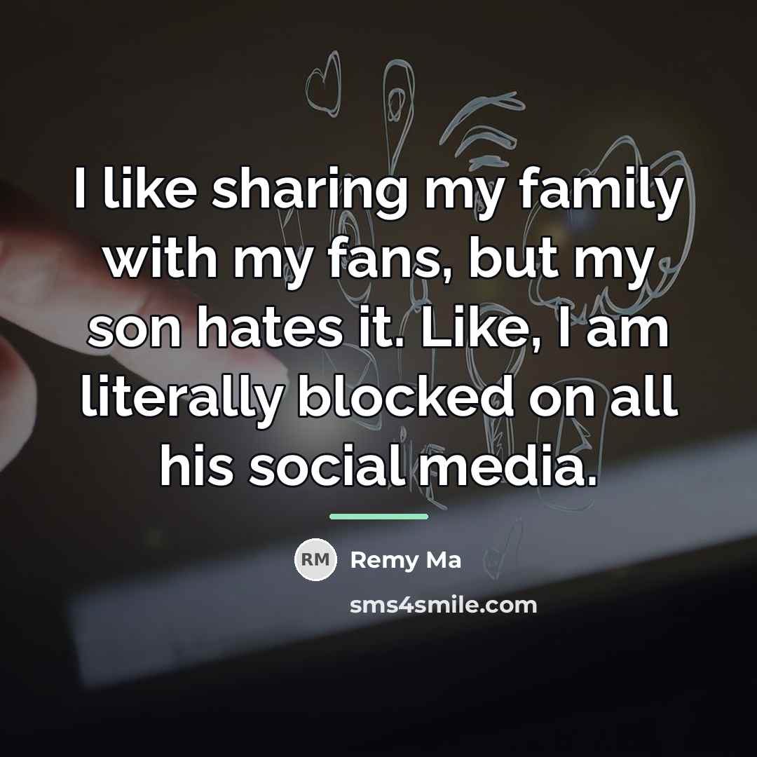 “I like sharing my family with my fans, but my…” quote by Remy Ma
