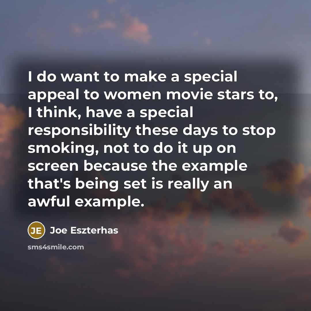 “I do want to make a special appeal to women…” quote by Joe Eszterhas
