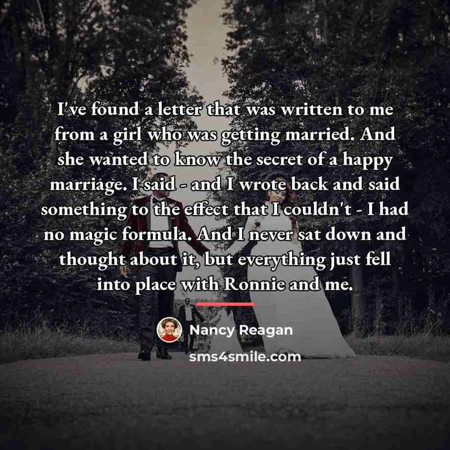 “I've found a letter that was written to me from…” quote by Nancy Reagan