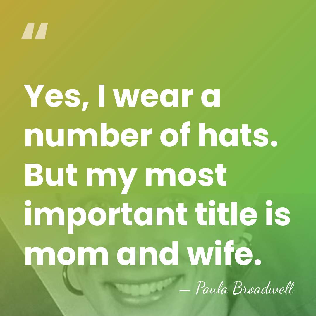 Yes, I wear a number of hats. But my most important title&hellip; - Paula Broadwell