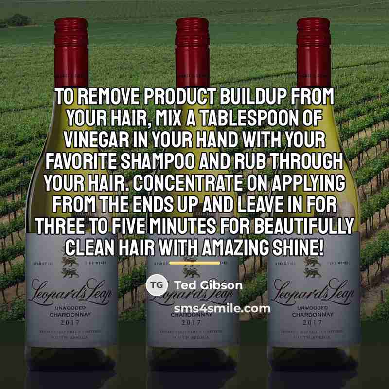 “To remove product buildup from your hair, mix a tablespoon…” quote by Ted Gibson
