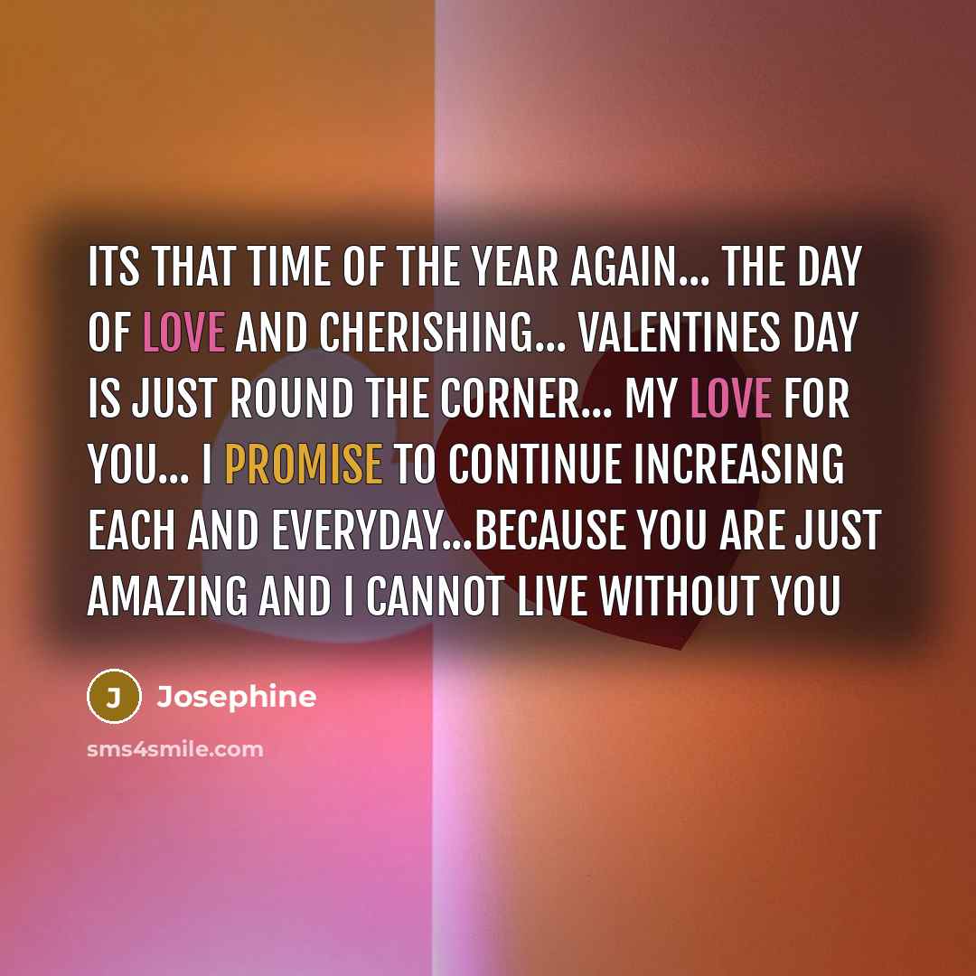 “Its that time of the year again... the day of…” quote by Josephine