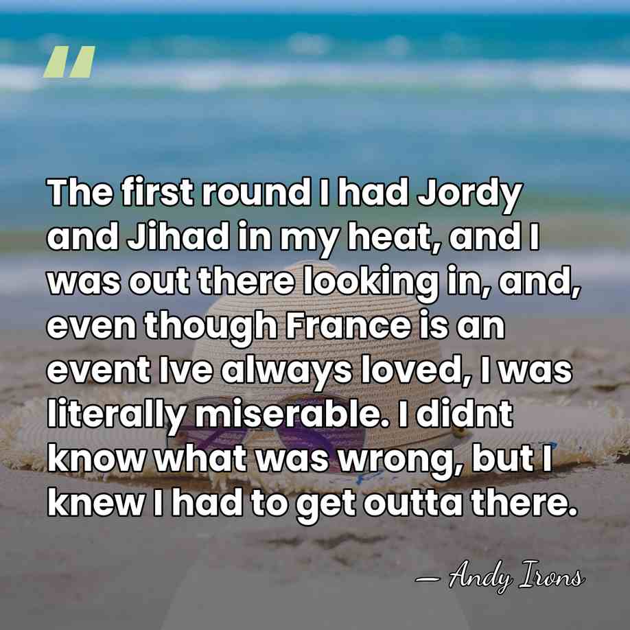 The first round I had Jordy and Jihad in my heat, and&hellip; - Andy Irons