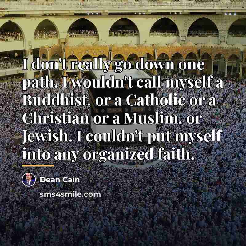 “I don't really go down one path. I wouldn't call…” quote by Dean Cain