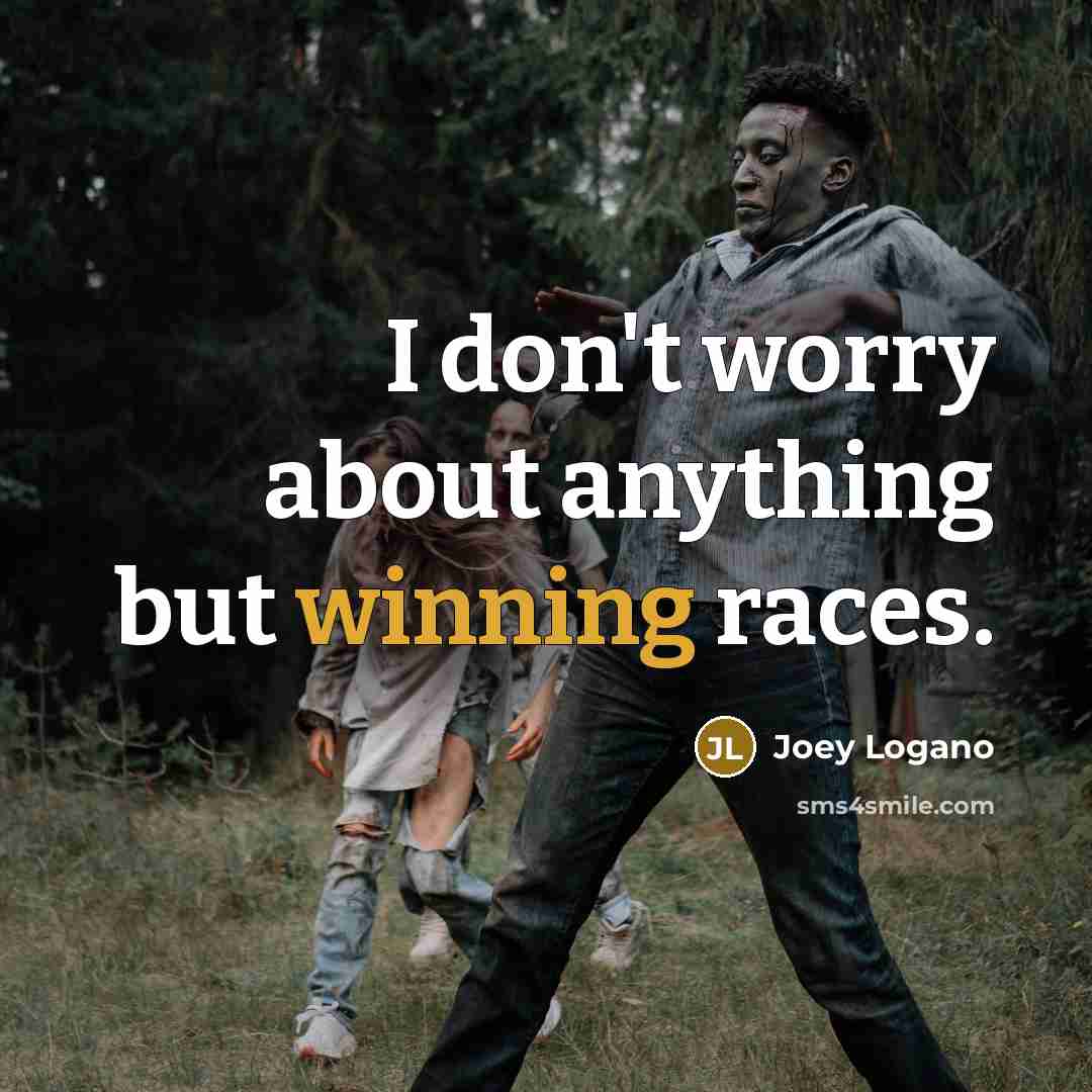 “I don't worry about anything but winning races.…” quote by Joey Logano