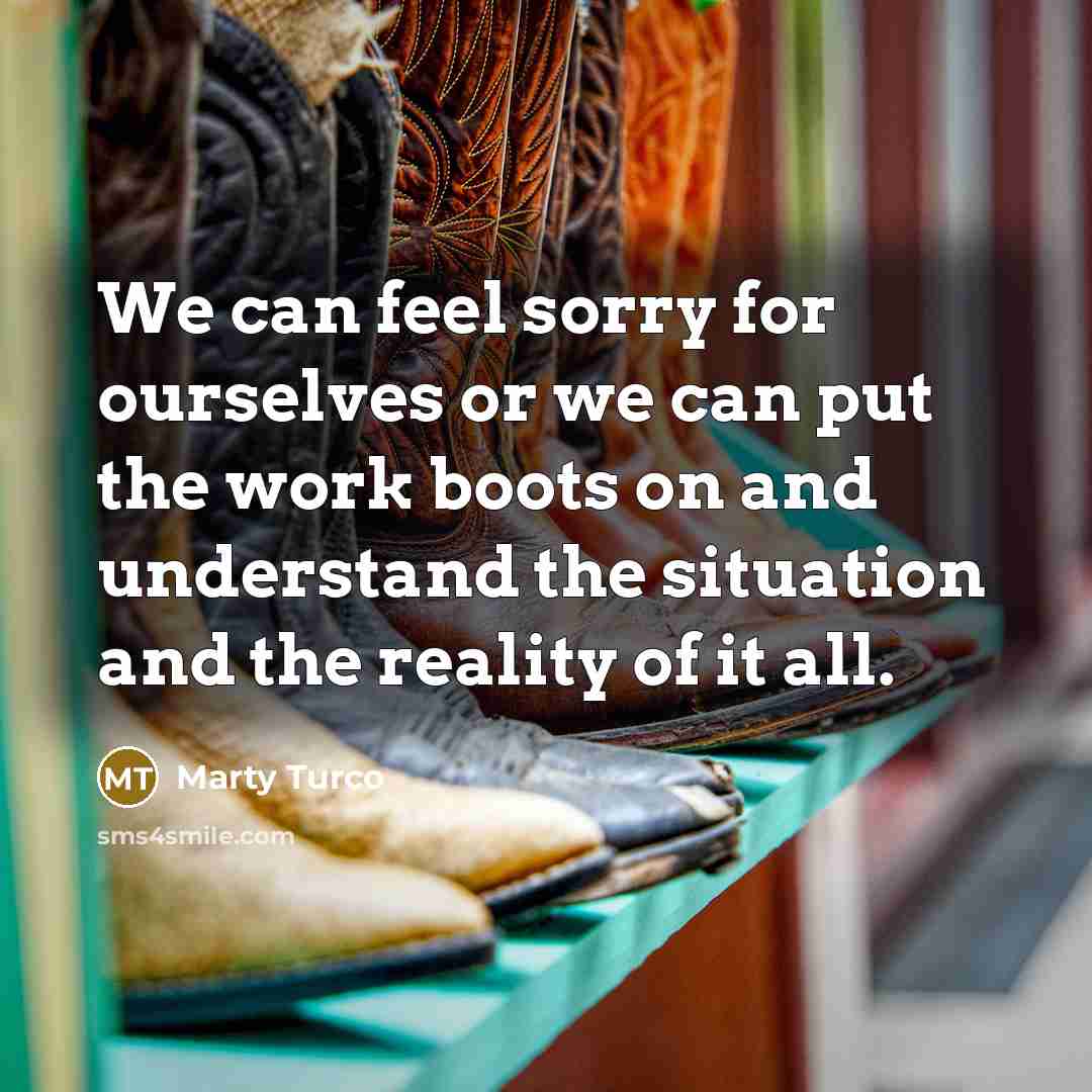 “We can feel sorry for ourselves or we can put…” quote by Marty Turco