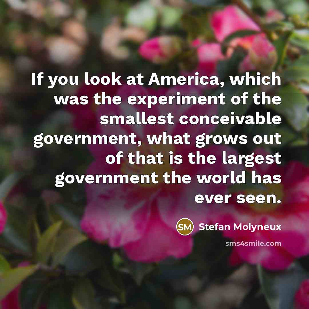 “If you look at America, which was the experiment of…” quote by Stefan Molyneux