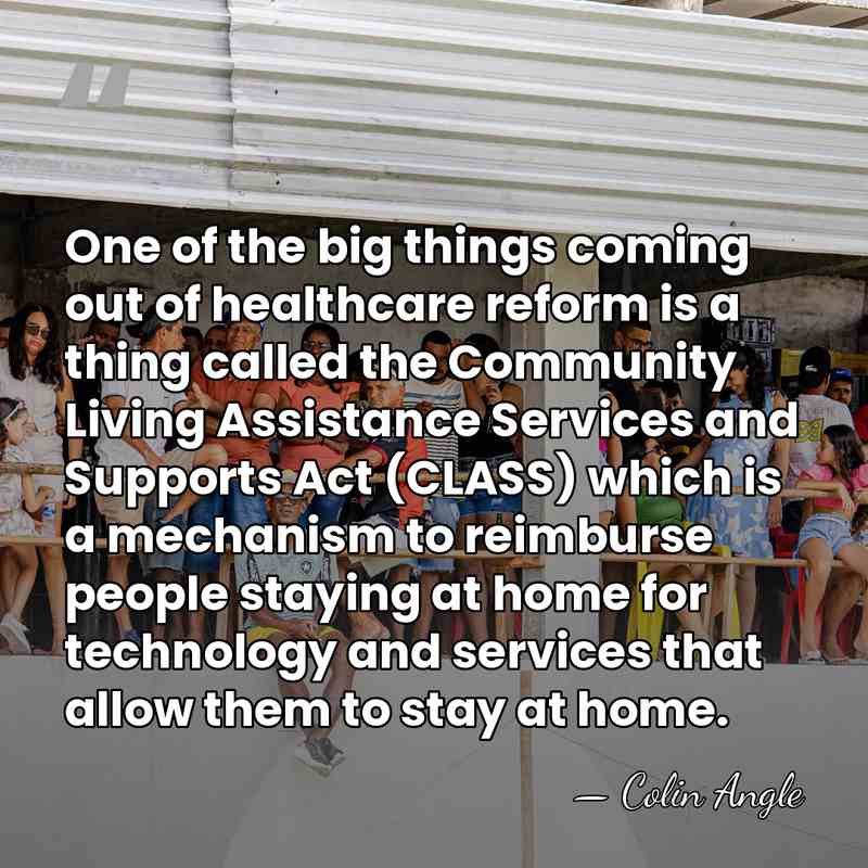 One of the big things coming out of healthcare reform is a&hellip; - Colin Angle