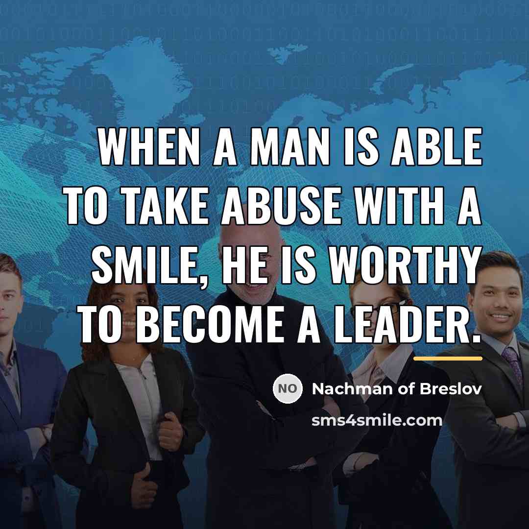 “When a man is able to take abuse with a…” quote by Nachman of Breslov