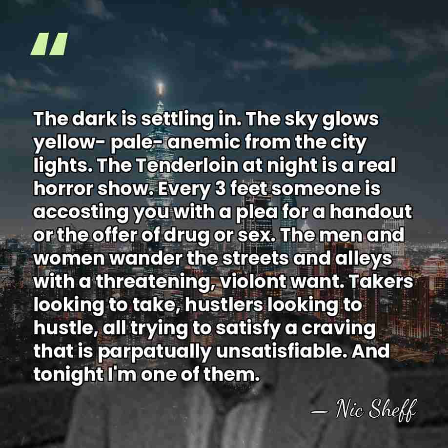 The dark is settling in. The sky glows yellow- pale- anemic from&hellip; - Nic Sheff