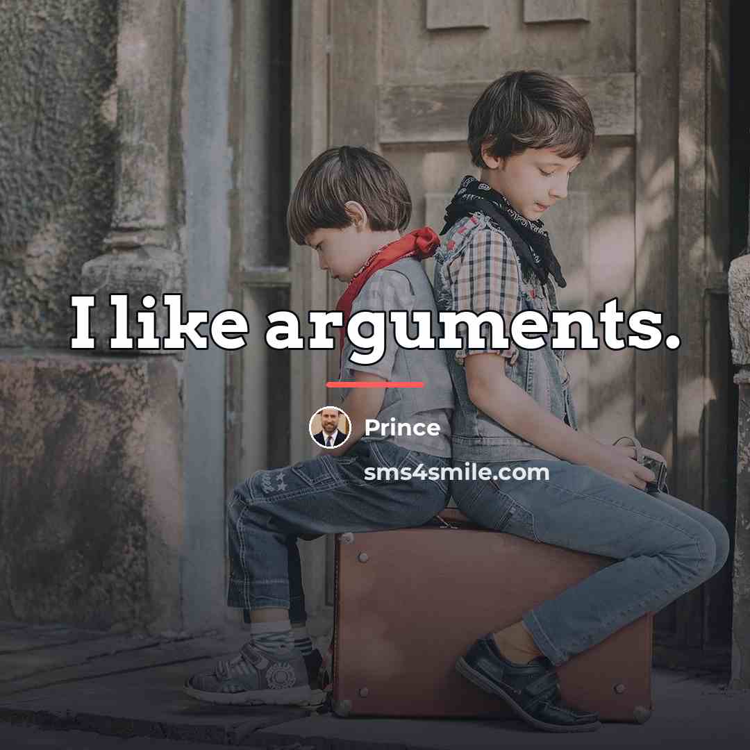 “I like arguments.…” quote by Prince