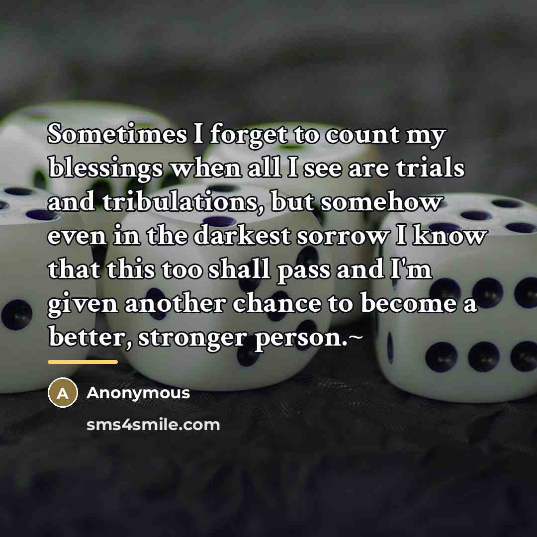 “Sometimes I forget to count my blessings when all I…” quote by Anonymous