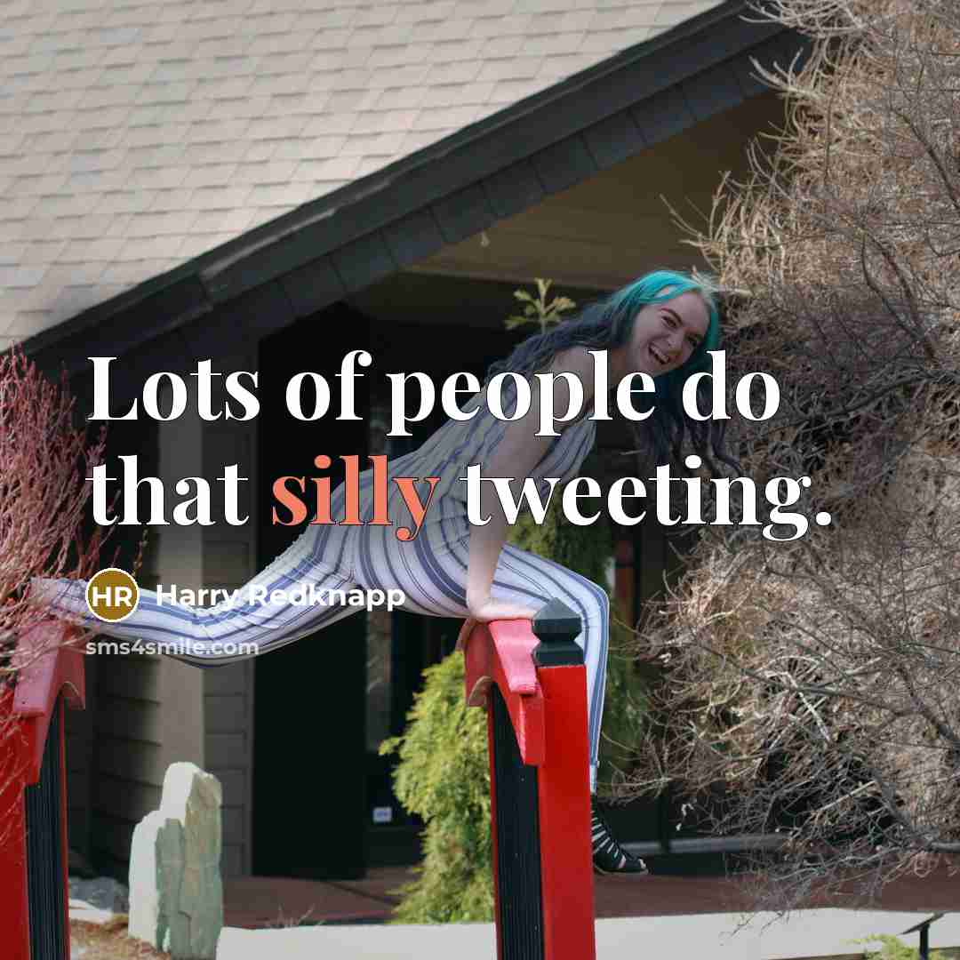 “Lots of people do that silly tweeting.…” quote by Harry Redknapp
