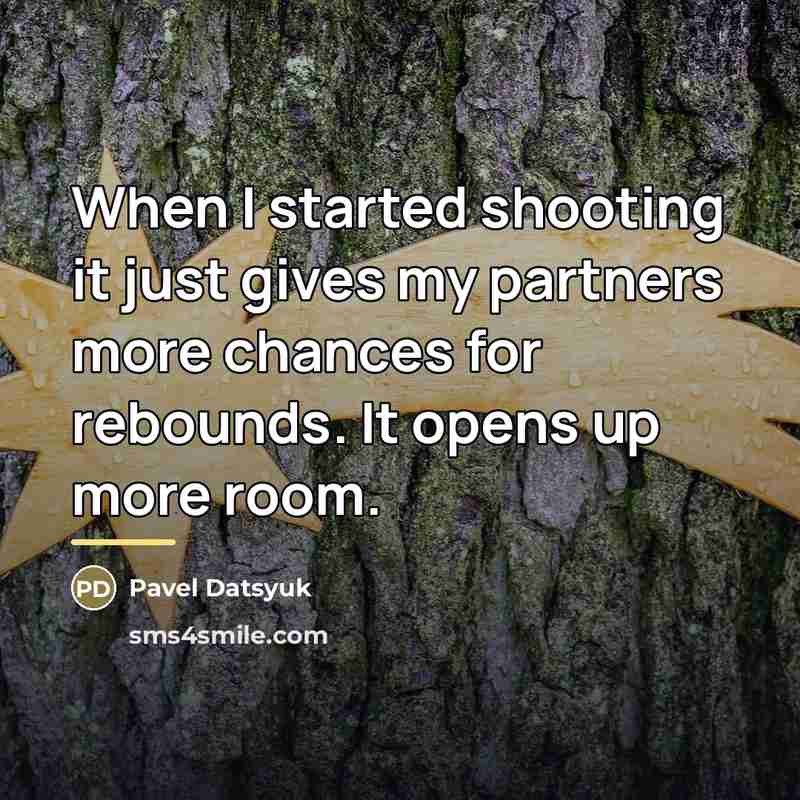 “When I started shooting it just gives my partners more…” quote by Pavel Datsyuk